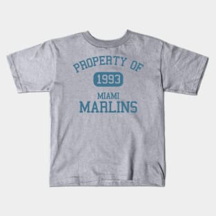 Property of Miami Marlins 1993 Kids T-Shirt